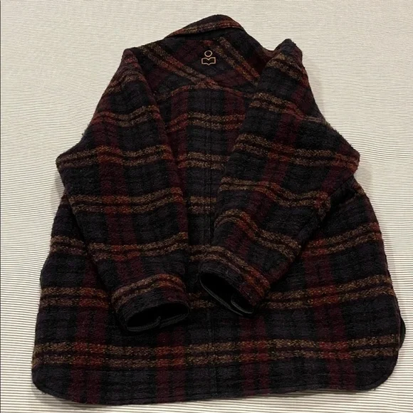 Isabel Marant Étoile Harveli oversized jacket shacket fleece SZ 34 XS